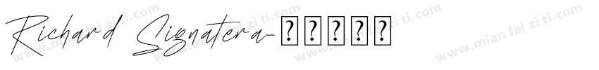 Richard Signatera字体转换